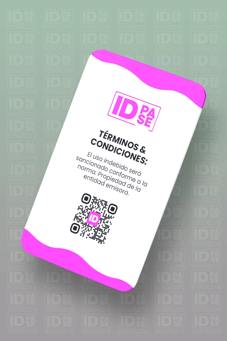 Credencial Corporativa Ejecutiva - Estilo Violeta y Blanco